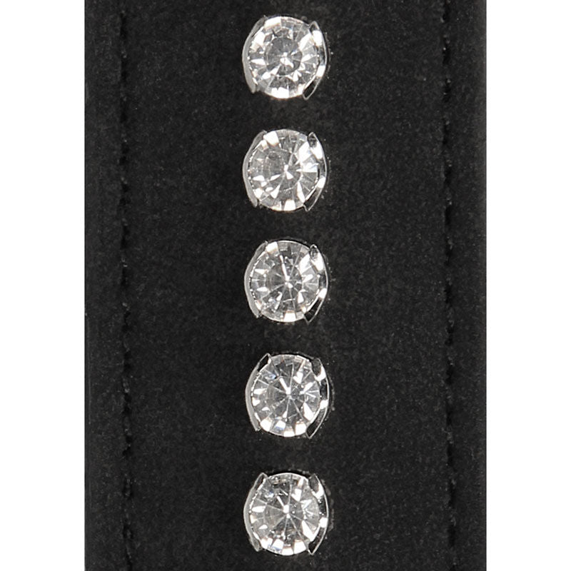 Ouch! diamond studded eye-mask - Product top view, focus on material  | Flirtybay.com.au